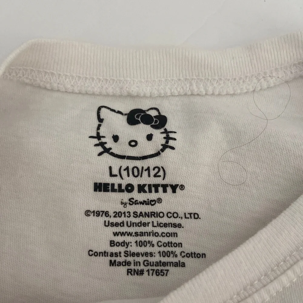 Hello Kitty Authentic Merry Christmas Kids Polo Size 10/12 100% Cotton - Picture 4 of 5